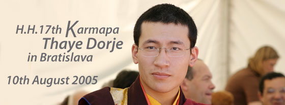 J.S. 17. Karmapa Thajä Dordže v Bratislave