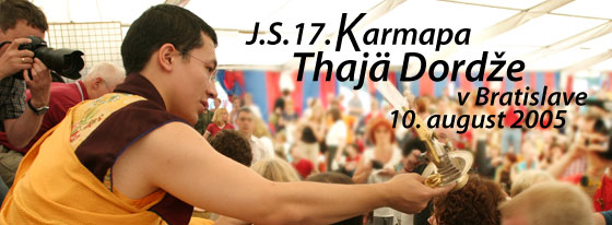 J.S. 17. Karmapa Thajä Dordže v Bratislave